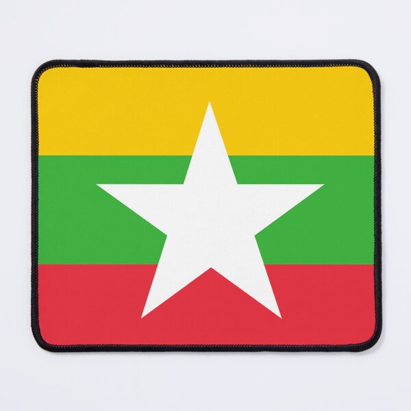 Item preview, Myanmar National Flag - Burmese Pride & Golden Land Heritage designed and sold by NTGUILTY.