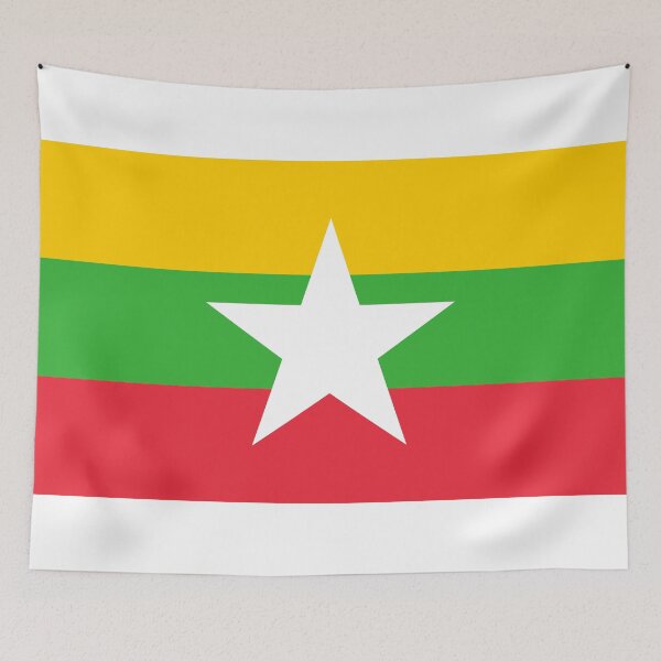 Item preview, Myanmar National Flag - Burmese Pride & Golden Land Heritage designed and sold by NTGUILTY.