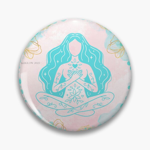 Item preview, Self-Love Meditation – Hands on Heart Pose designed and sold by IndiGLOW4Me.