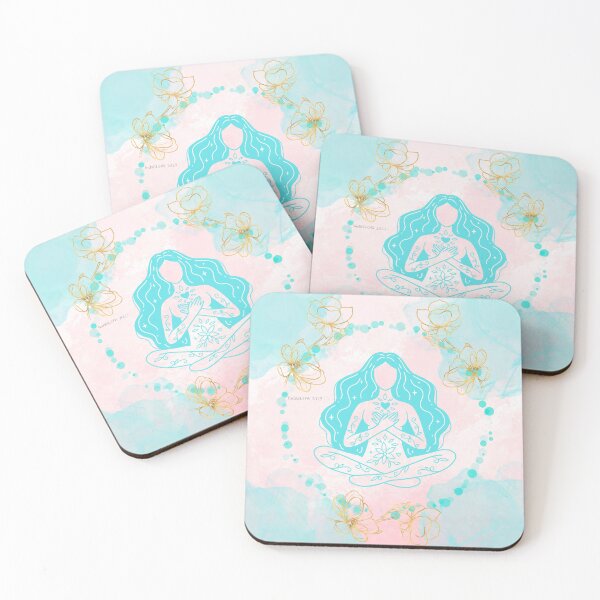 Item preview, Self-Love Meditation – Hands on Heart Pose designed and sold by IndiGLOW4Me.