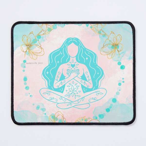 Item preview, Self-Love Meditation – Hands on Heart Pose designed and sold by IndiGLOW4Me.