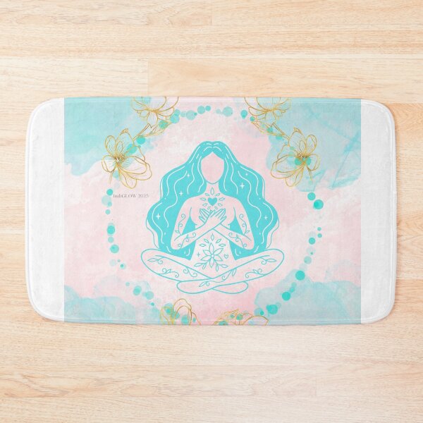 Item preview, Self-Love Meditation – Hands on Heart Pose designed and sold by IndiGLOW4Me.