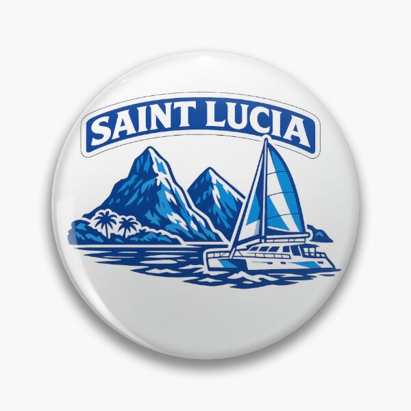 Item preview, St Lucia Blue and White designed and sold by scicilysimonee.
