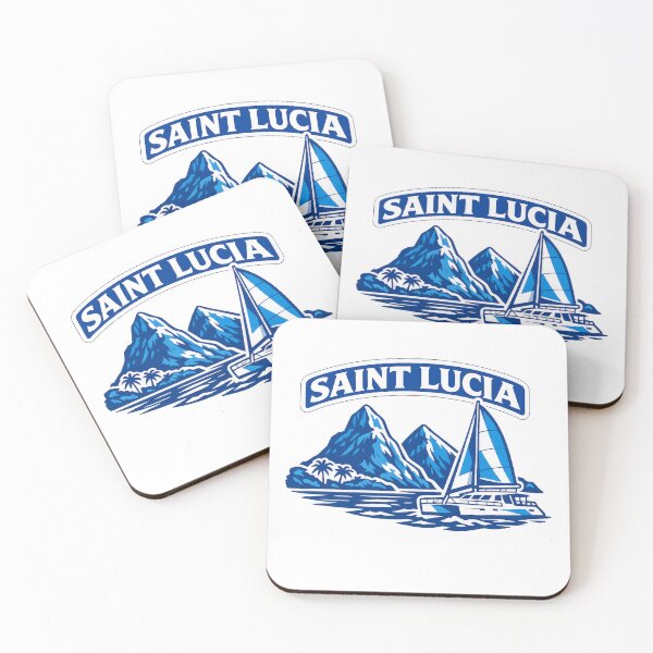 Item preview, St Lucia Blue and White designed and sold by scicilysimonee.