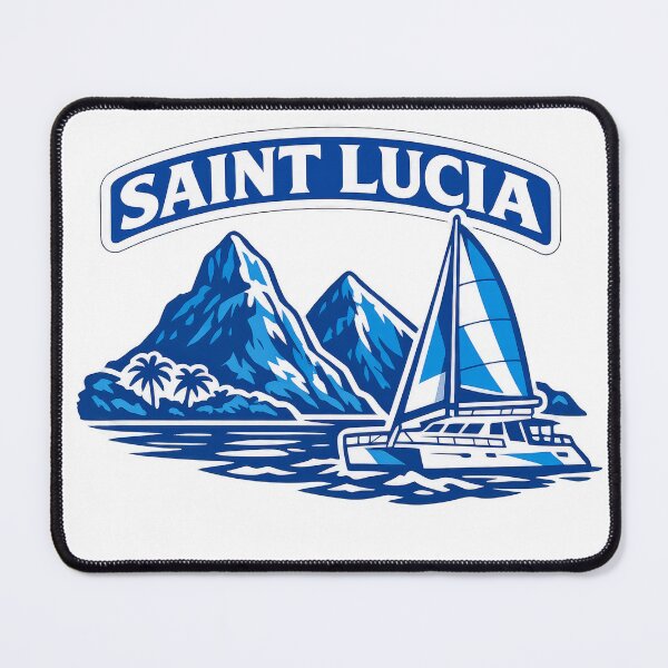 Item preview, St Lucia Blue and White designed and sold by scicilysimonee.