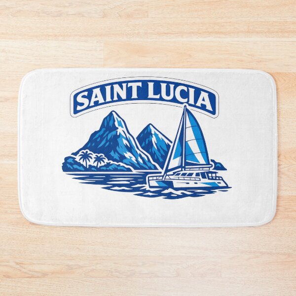 Item preview, St Lucia Blue and White designed and sold by scicilysimonee.