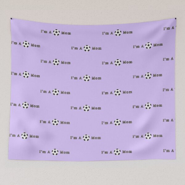 Item preview, I'm A Soccer Mom Text Sport Stickers Prints Posters Wall Art Magnet Home Coffee Cup Decoration TShirt Stationary Notebook Magnet Hat Kitchen Work School Office Redbubble Shop designed and sold by Saritas Boutique Shop.