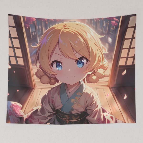 Item preview, Darjeeling Girls Und Panzer Spring Cherry Blossom Yukata Chibi designed and sold by TanglenRabbit.