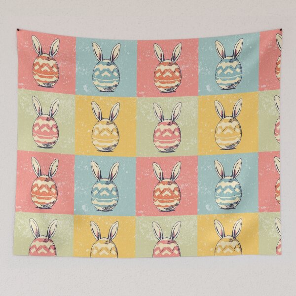 Item preview, Vintage Pop Art Easter Eggs — Retro Pastel Design designed and sold by Nacho Average Designs.