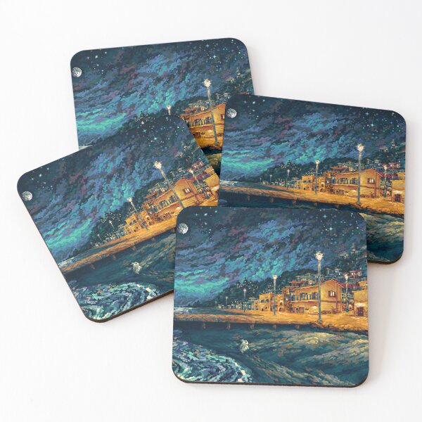 Item preview, Landscape Pixel Art | Seaside designed and sold by Small Blocks.