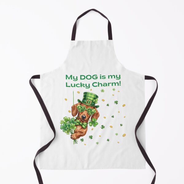 Item preview, My Dog is my Lucky Charm-Dachshund St. Patrick's Day designed and sold by teesbymcab.