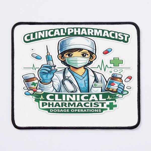 Item preview, Clinical Pharmacist – I AM THE ONE WHO SAVES LIVES – Medical Cartoon Design designed and sold by IMPACT MODE.