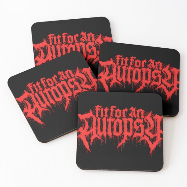 Item preview, Fit For An Autopsy Classic Red Dripping Logo Death designed and sold by ThibaultTanguy.