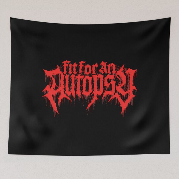 Item preview, Fit For An Autopsy Classic Red Dripping Logo Death designed and sold by ThibaultTanguy.