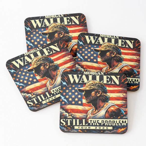 Item preview, Morgan Wallen Still The Problem Tour – Patriotic American Flag Country Concert Art designed and sold by ryanss.