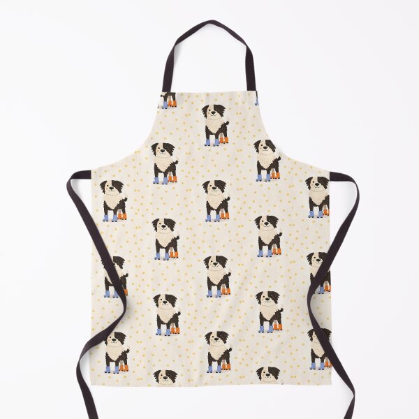 Item preview, Cute border Collie Dog in Blue and Orange Boots designed and sold by The Printable Playroom.
