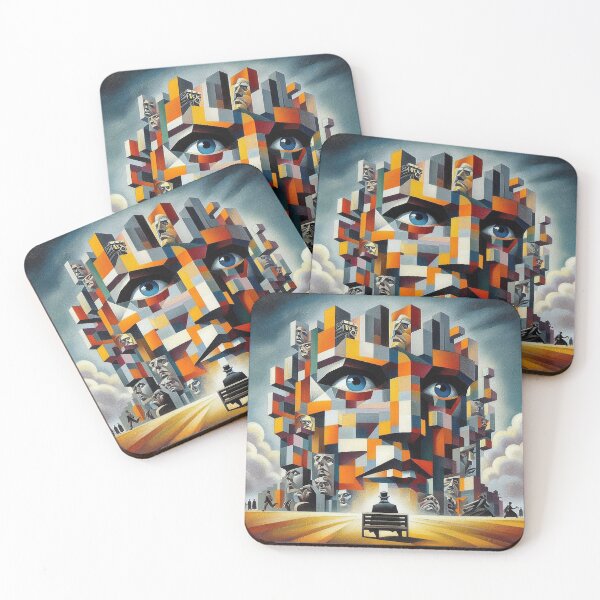 Item preview, The Observer and the Observed – Brutalist Monument Art designed and sold by DiamondSkyShirt.