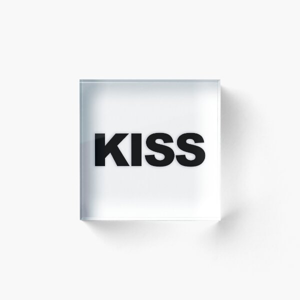 Item preview, KISS — Declaración minimalista en negrita y negro designed and sold by WORDPAUSE.