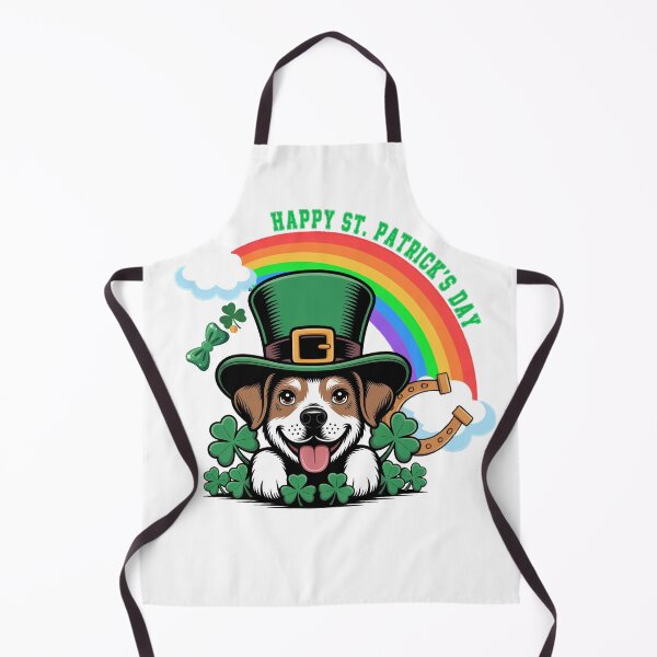 Item preview, Happy St Patrick’s Day Lucky Dog Shamrock designed and sold by QuiteOrbit.