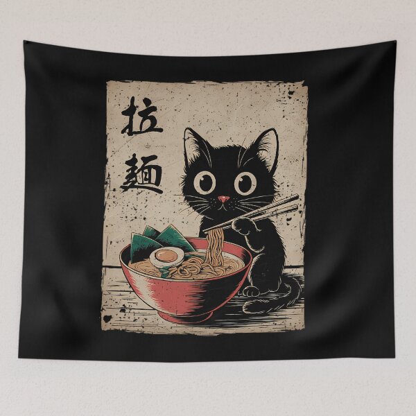 Item preview, Cat Ramen Japanese Funny Kawaii Cat Anime designed and sold by SmileDesign0.