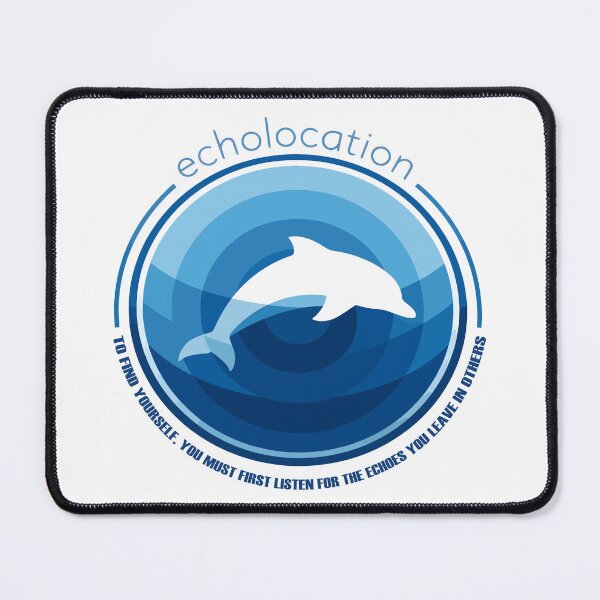 Item preview, Echolocation Dolphin Ocean Wisdom Emblem designed and sold by WildlifeInc.