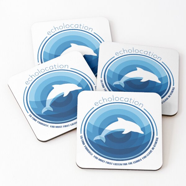 Item preview, Echolocation Dolphin Ocean Wisdom Emblem designed and sold by WildlifeInc.