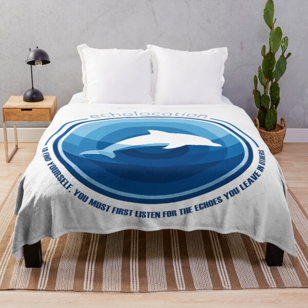 Item preview, Echolocation Dolphin Ocean Wisdom Emblem designed and sold by WildlifeInc.