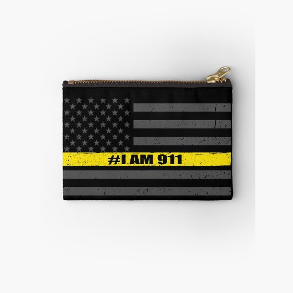 Item preview, Thin Gold Line Flag Dispatcher I Am 911  designed and sold by bluelinegear.