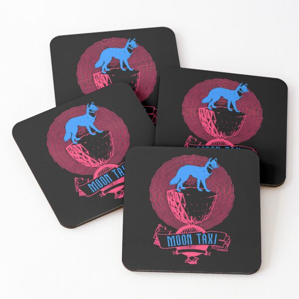 Item preview, Blue Dog Silhouette With Spiral Background Moon Taxi designed and sold by HASSAN CAHCAH.
