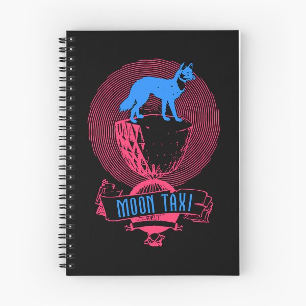 Item preview, Blue Dog Silhouette With Spiral Background Moon Taxi designed and sold by HASSAN CAHCAH.