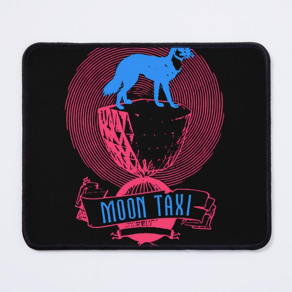 Item preview, Blue Dog Silhouette With Spiral Background Moon Taxi designed and sold by HASSAN CAHCAH.