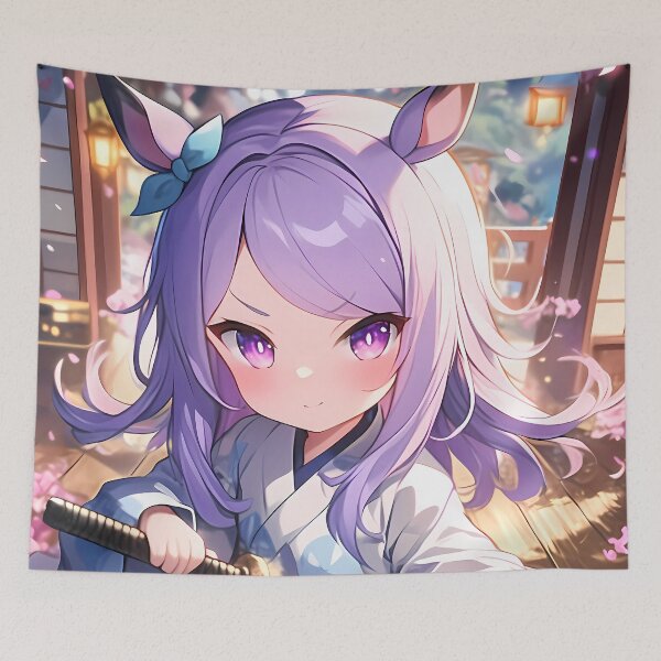 Aperçu de l'œuvre Mejiro Mcqueen Uma Musume Pretty Derby Chibi Kimono Lanterne créée et vendue par TanglenRabbit.