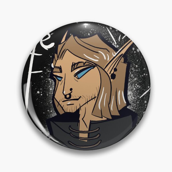 Item preview, Fantasy Elf Portrait - Blonde Cosmic Elf with Planet Necklace Original Character Art designed and sold by TheArtOfTreble.
