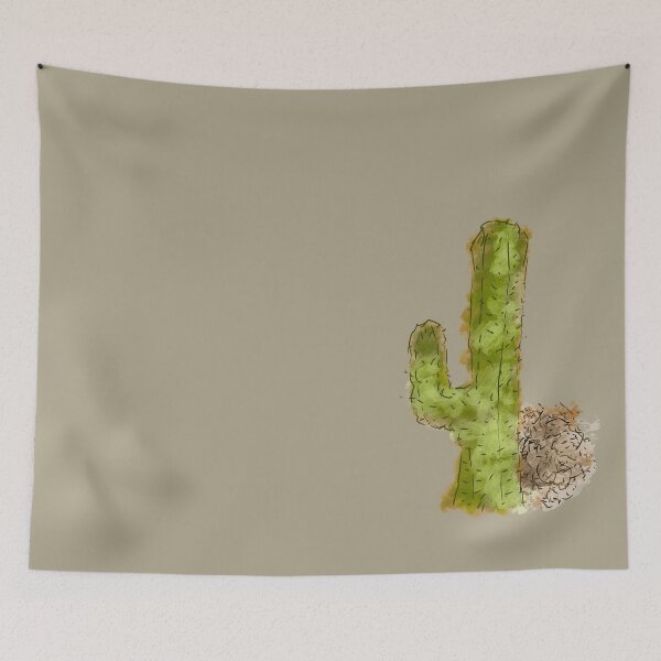 Item preview, Saguaro Cactus Watercolor Sketch - Desert Botanical Illustration designed and sold by TheArtOfTreble.