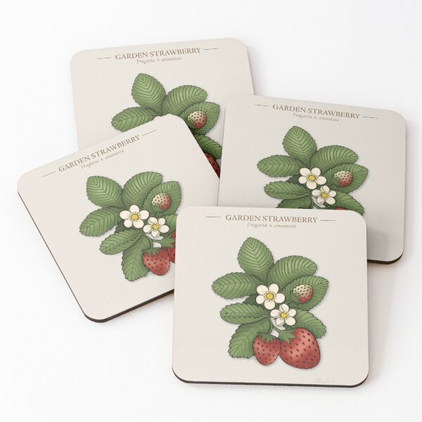 Item preview, Strawberry Botanical Print designed and sold by AaaliceDesigns.