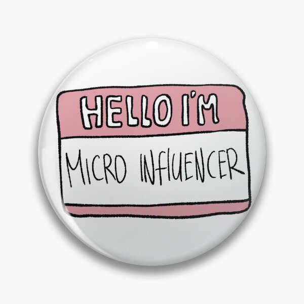 Item preview, Hello I’m Micro Influencer Name Tag Aesthetic Doodle Art designed and sold by RNASstuff.
