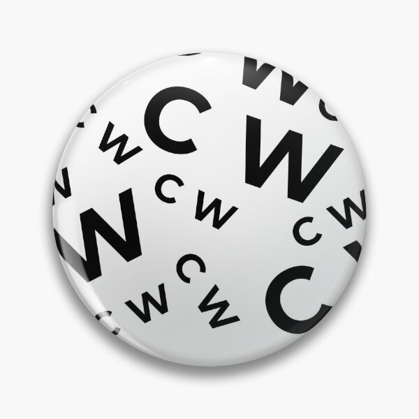 Item preview, CalmWear Brand Pattern - Minimalist Logo Design - CW Monogram Apparel designed and sold by CalmWearCo.