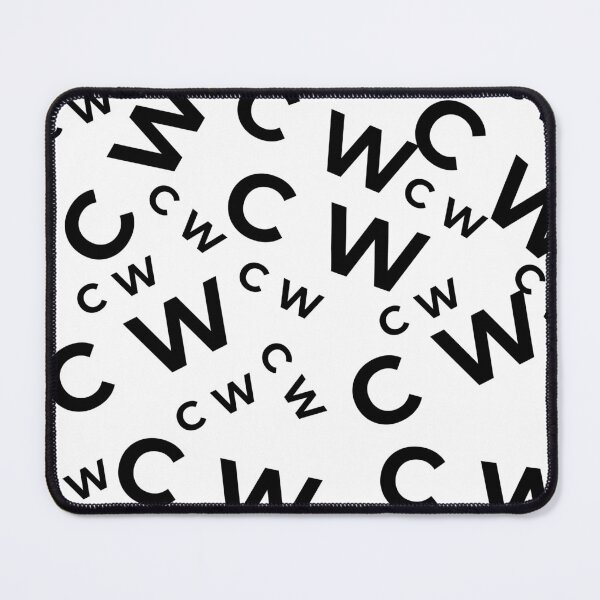 Item preview, CalmWear Brand Pattern - Minimalist Logo Design - CW Monogram Apparel designed and sold by CalmWearCo.