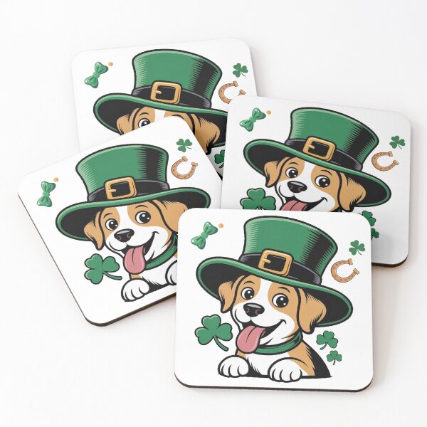 Item preview, St Patrick’s Day Dog Lover Shamrock designed and sold by QuiteOrbit.
