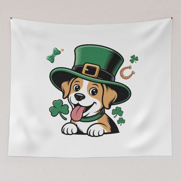 Item preview, St Patrick’s Day Dog Lover Shamrock designed and sold by QuiteOrbit.