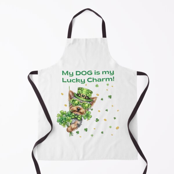 Item preview, My Dog is my Lucky Charm-Yorkshire Terrier St. Patrick's Day designed and sold by teesbymcab.