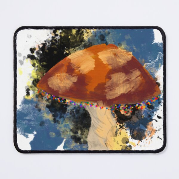 Item preview, "Psychedelic Watercolor Mushroom - Abstract Amanita Illustration designed and sold by TheArtOfTreble.