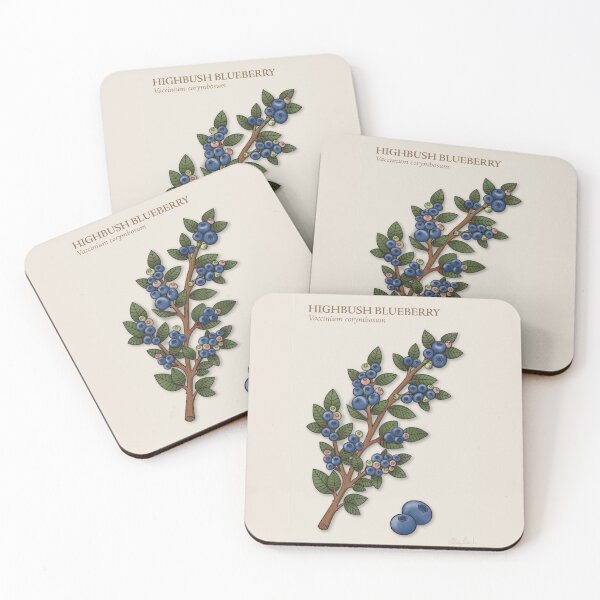 Item preview, Blueberry Botanical Print designed and sold by AaaliceDesigns.