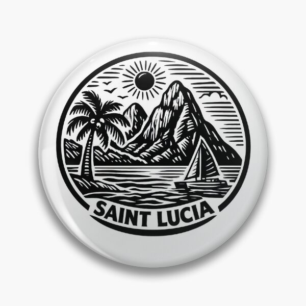 Item preview, Saint Lucia Black Text designed and sold by scicilysimonee.