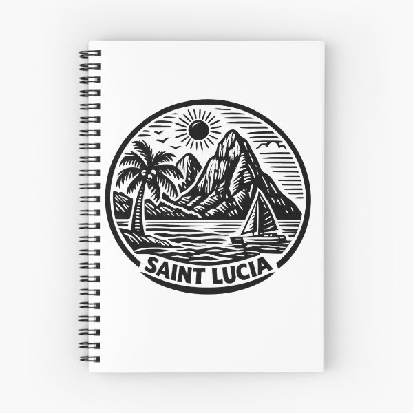 Item preview, Saint Lucia Black Text designed and sold by scicilysimonee.