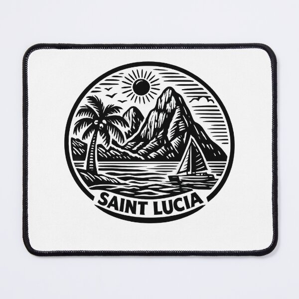 Item preview, Saint Lucia Black Text designed and sold by scicilysimonee.