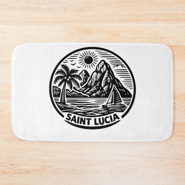 Item preview, Saint Lucia Black Text designed and sold by scicilysimonee.
