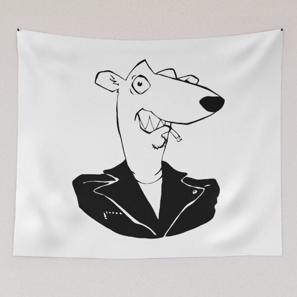 Item preview, Punk Weasel Illustration designed and sold by yafie.