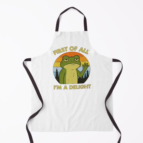 Item preview, First Of All I'm A Delight, Sarcastic Angry frog designed and sold by LuveraxArt.