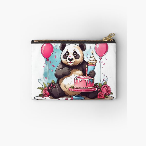 Item preview, panda with birthday cake designed and sold by Karaz's Animal Kingdom.